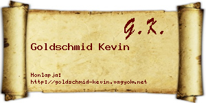 Goldschmid Kevin névjegykártya